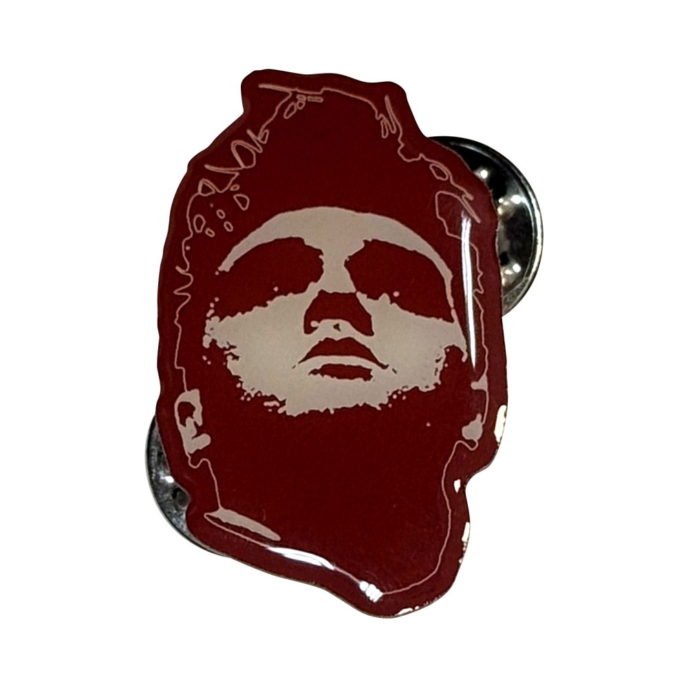 Morrissey - Portrait Pin - Red